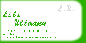 lili ullmann business card